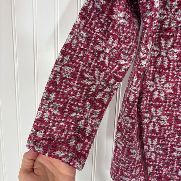 Talbots Womens Pink Hooded Sweater Size XP Winter Cozy Mature Leisure Ski Lodge - Picture 6 of 13